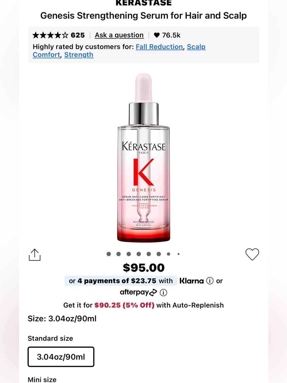 Kerastase Genesis Strengthening Serum for Hair and Scalp